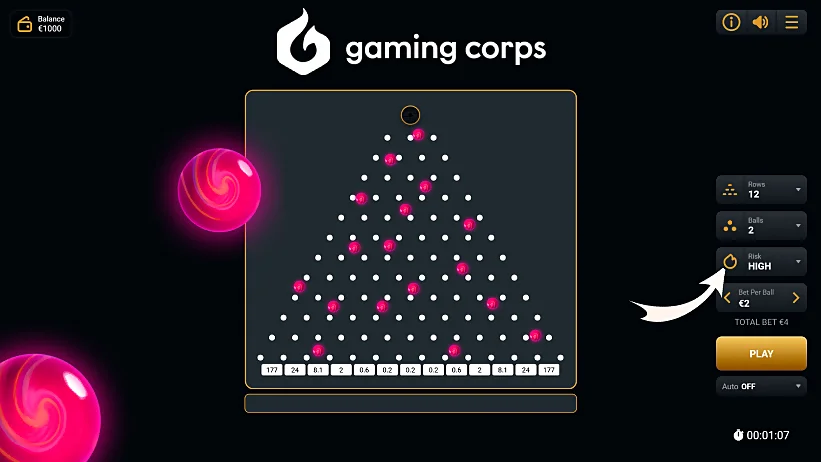 Plinko from Gaming Corps