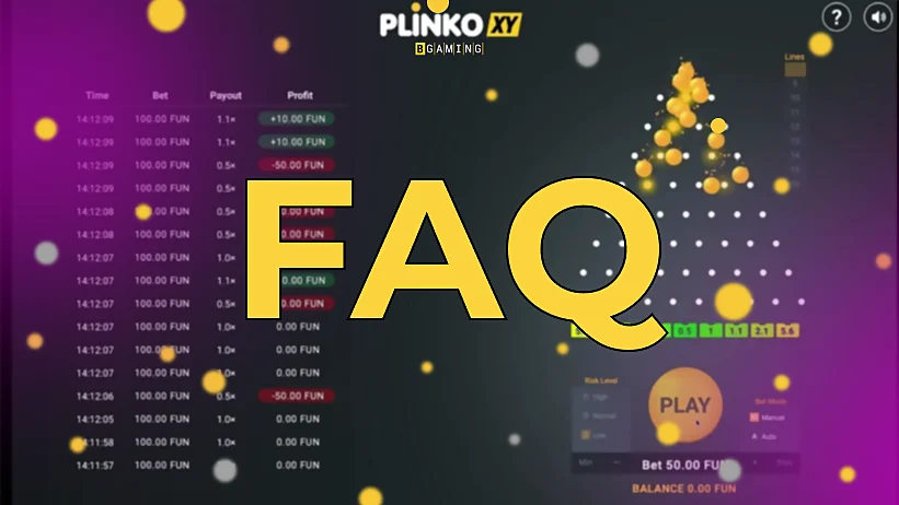 FAQ Plinko XY