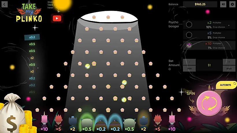 diseño Take My Plinko