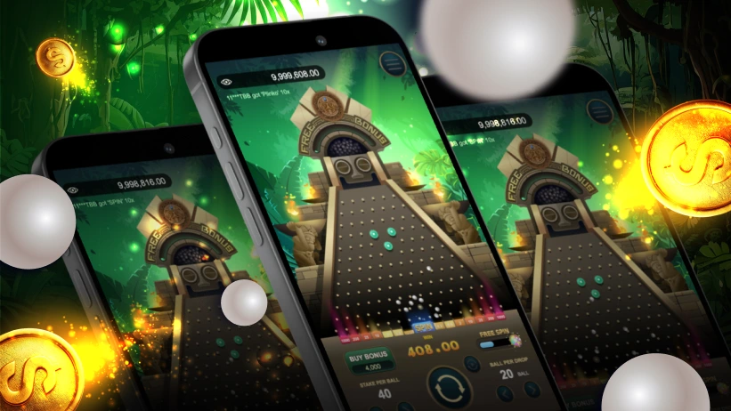 Aztec Plinko at mobile app